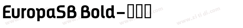 EuropaSB Bold字体转换